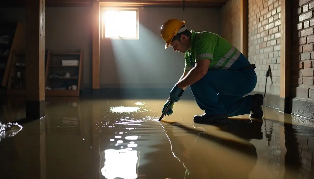 Professional water damage restoration services in Orfordville, WI